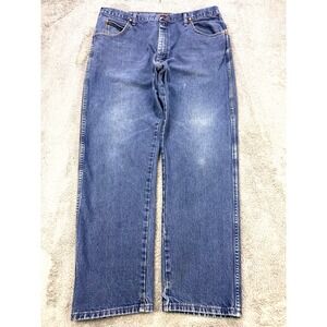 Wrangler Jeans Mens 40x32 Blue Relaxed Fit Denim Cowboy Cut Straight Leg 31MWZPW